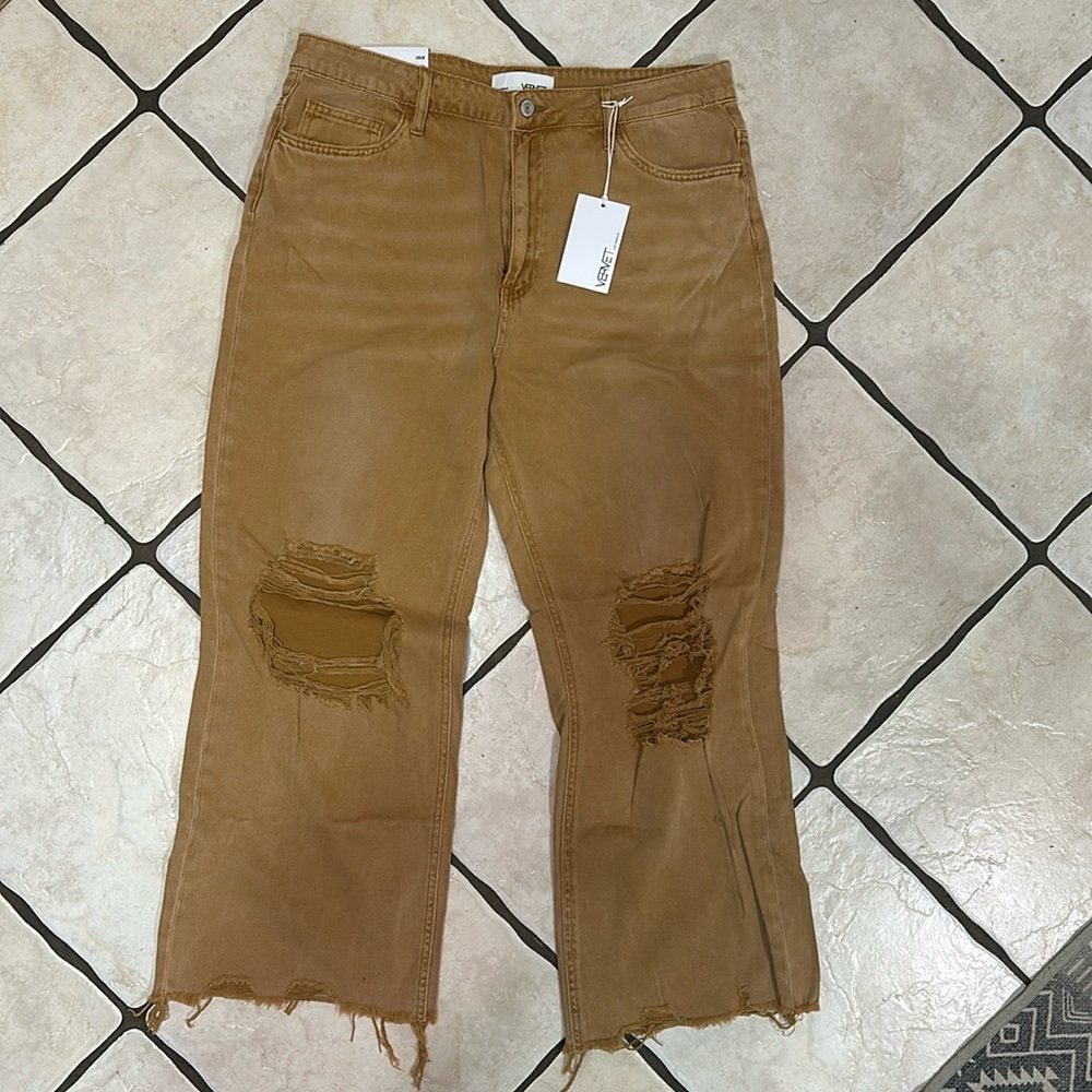 Vervet Leslie 90s Vintage Flare size 31 Camel Cropped